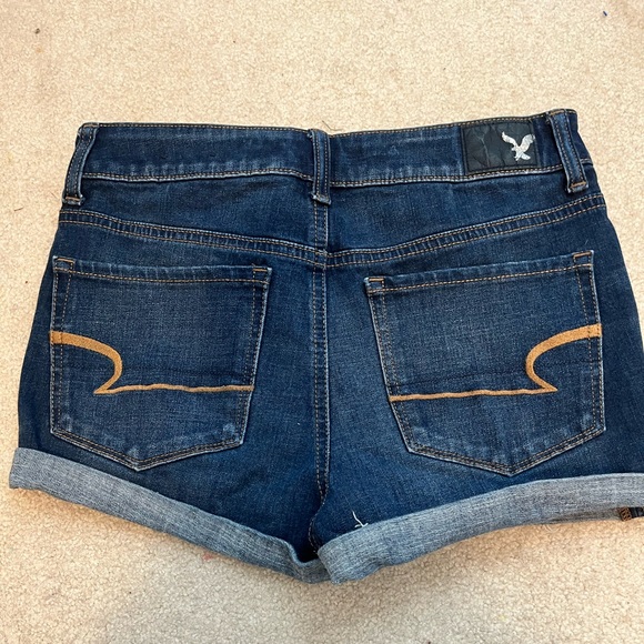 American Eagle Dark Blue Jean Shorts - Picture 3 of 3